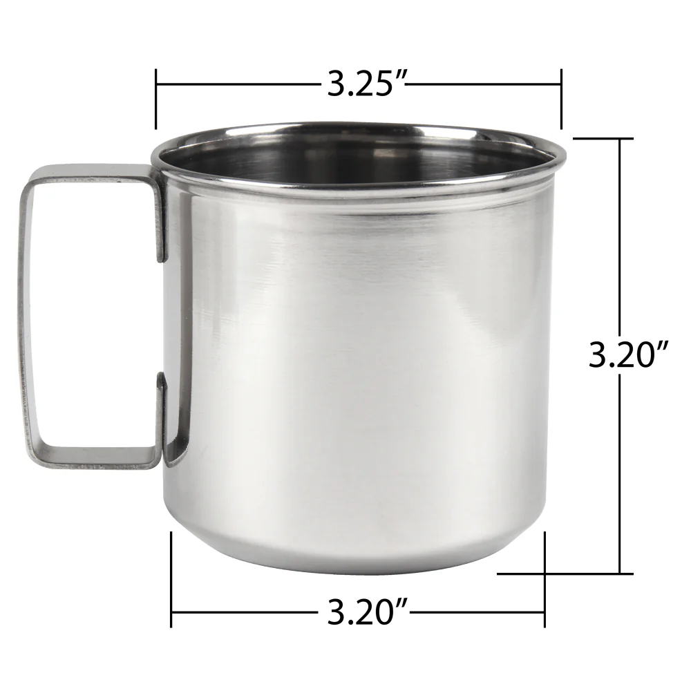 Stainless Steel Drinking Cup 12 oz - Image 6