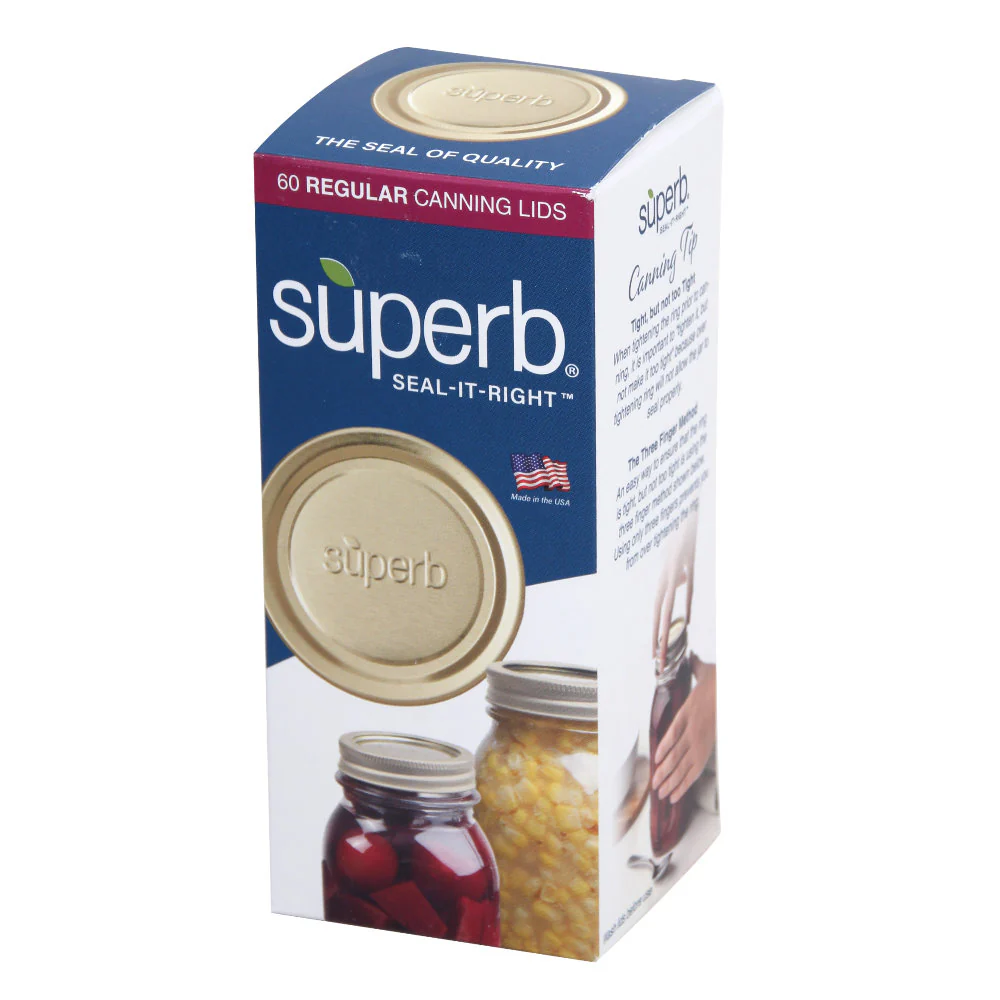SUPERB - Regular Mouth Canning Lids- Box of 60 - Image 4