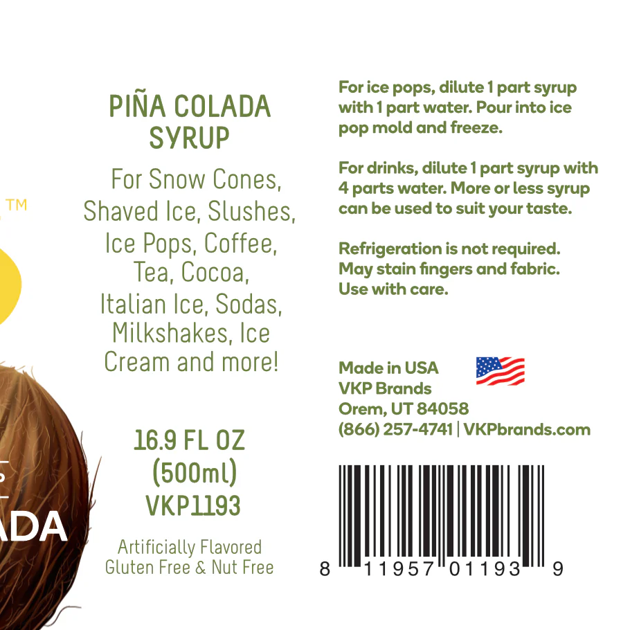 Time For Treats - Pina Colada Syrup - Image 5
