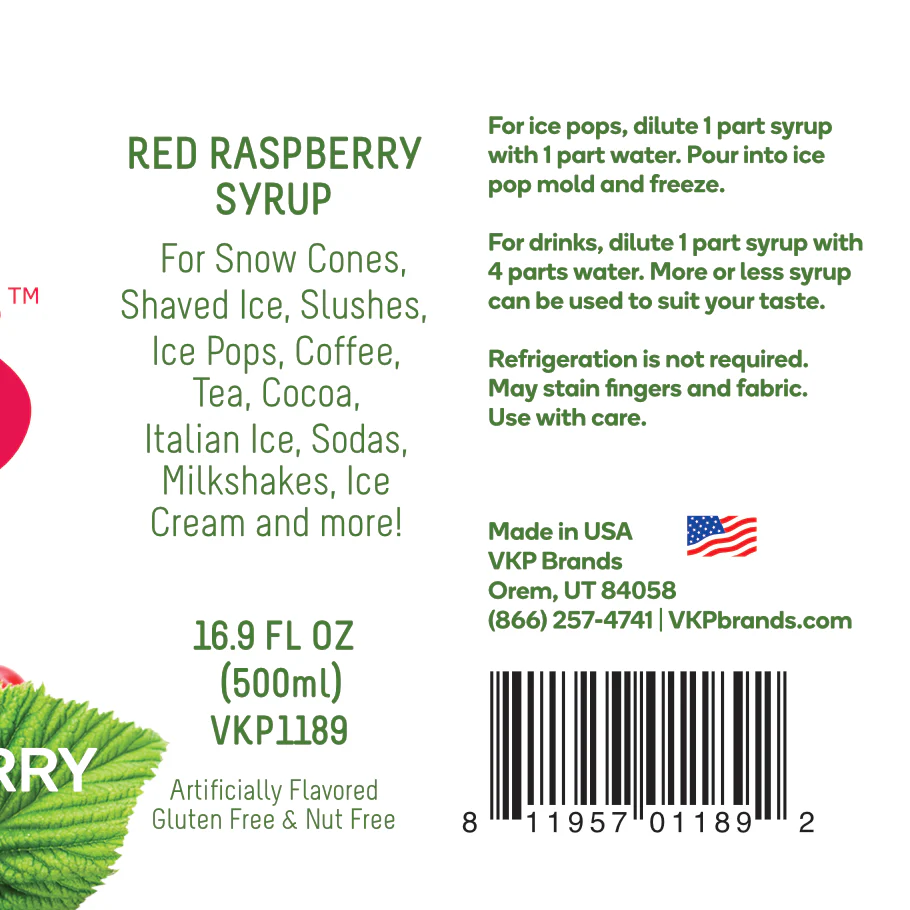 Time For Treats - Red Raspberry Syrup - Image 5