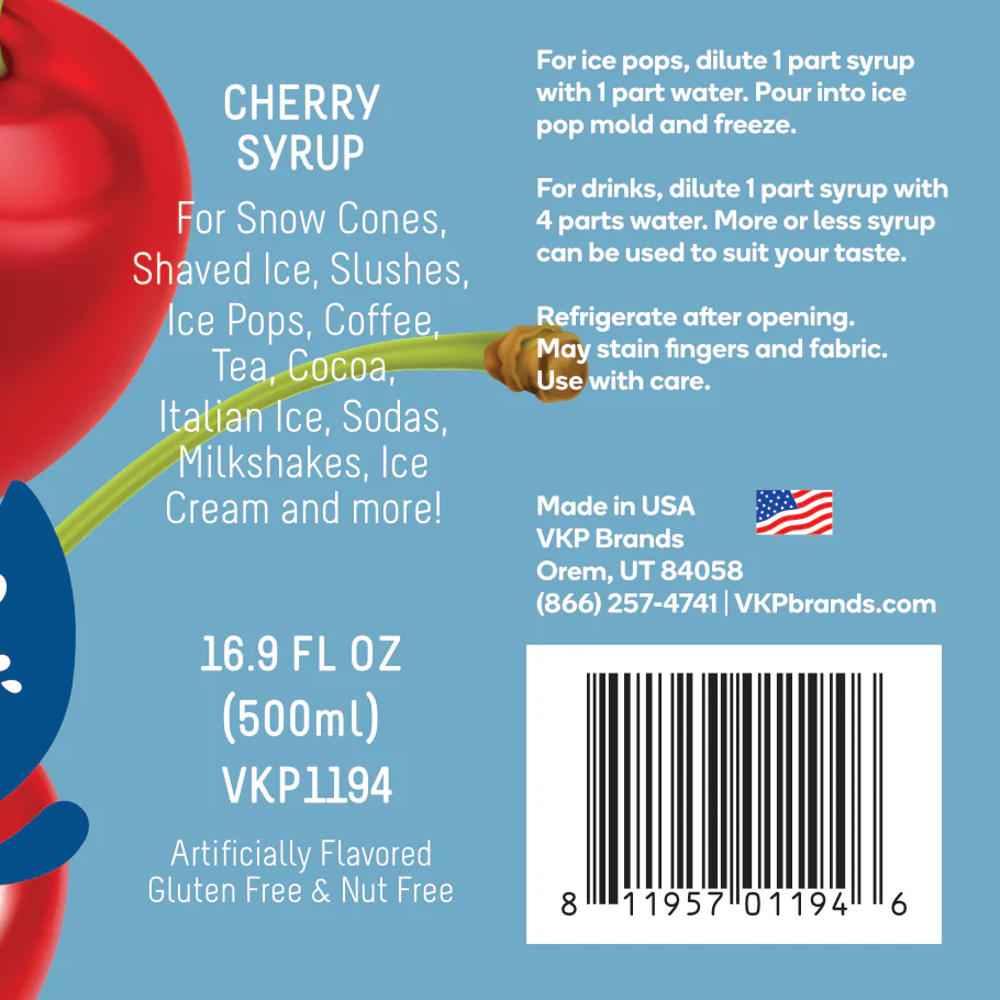 Time For Treats SUGAR FREE - Cherry Syrup - Image 5