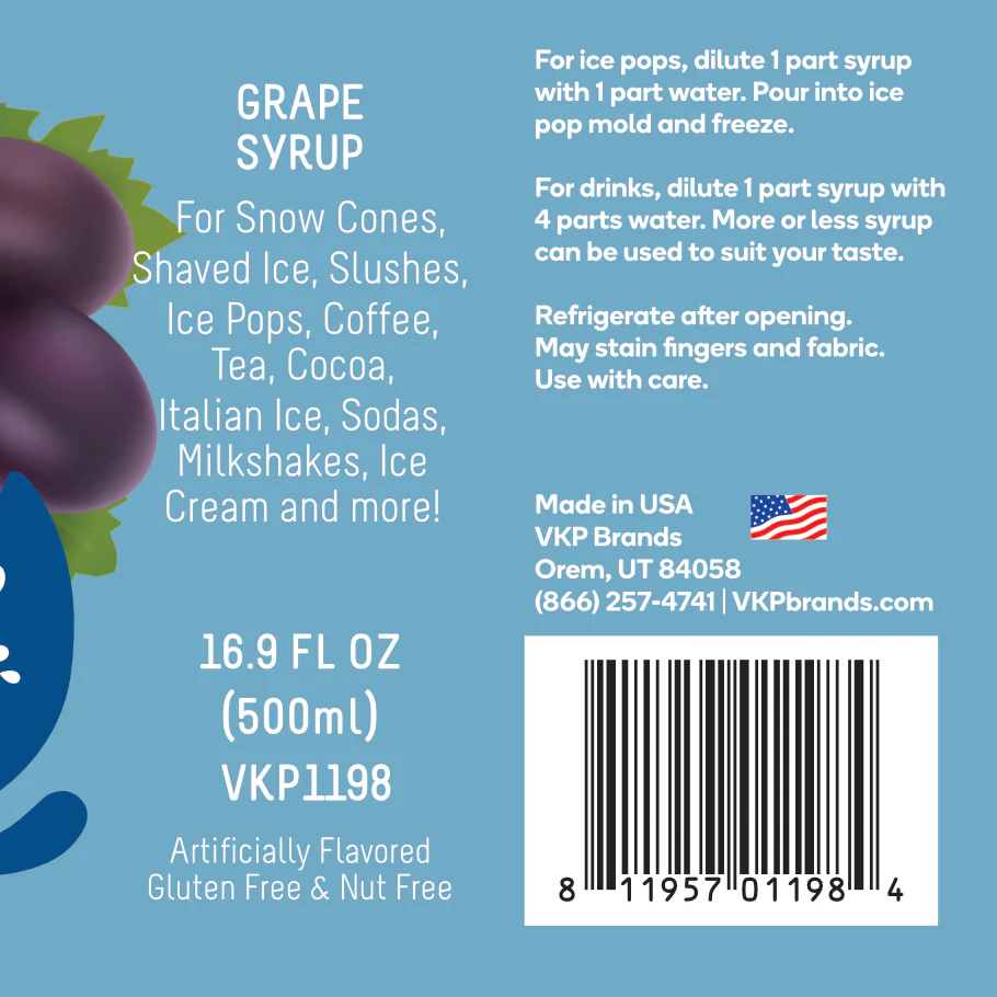 Time for Treats SUGAR FREE - Grape Syrup - Image 5