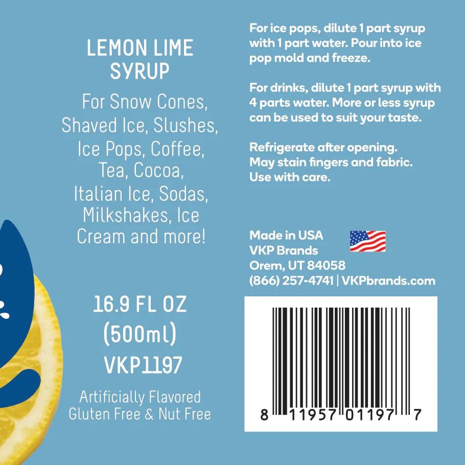 Time for Treats SUGAR FREE - Lemon Lime Syrup - Image 5