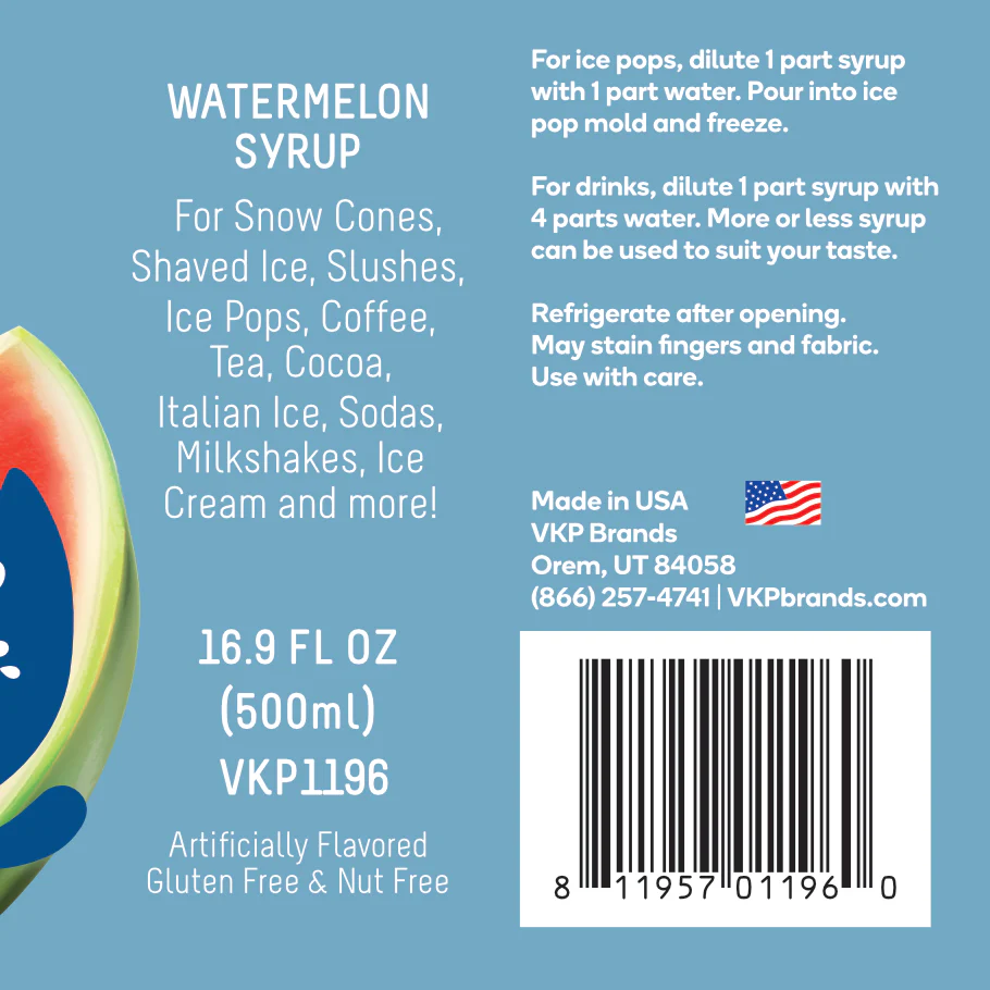 Time For Treats SUGAR FREE - Watermelon Syrup - Image 5