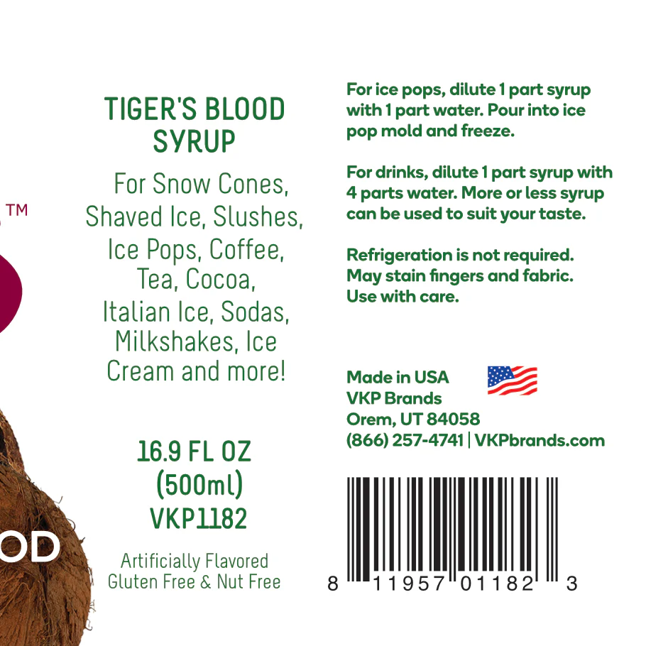 Time For Treats - Tiger's Blood Syrup - Image 5
